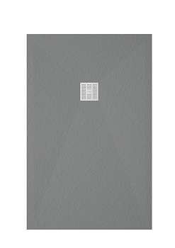 Душевой поддон Zenon Korvit 4000.000.000.000.18417 100х100 искусственный камень серый